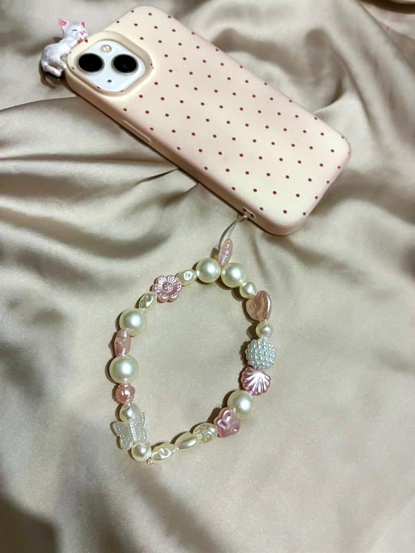 Çiçekli Telefon Süsü